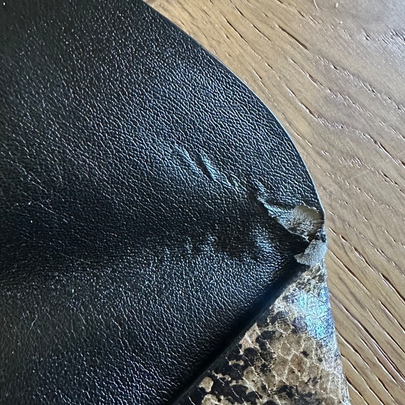 BCBGMAXAZRIA Faux Snakeskin Envelope Clutch - Picture 11 of 14